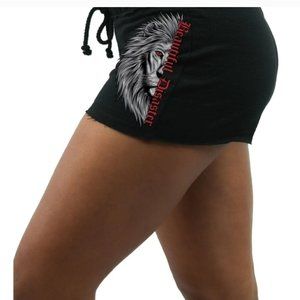 She Was Filled With Beauty & Rage Beautiful Disaster Lion Shorts NWT